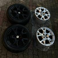 4 cerchioni alfa romeo mito raggio 16 con 4 fori