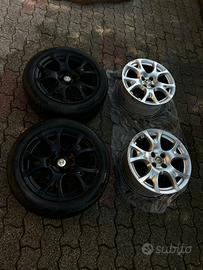 4 cerchioni alfa romeo mito raggio 16 con 4 fori