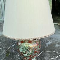 Lampada in porcellana cinese dipinta a mano