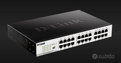 D-LINK DGS-1024D SWITCH 24 PORTE GIGABIT, NERO ANT