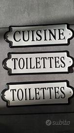 targhe decorative in stile vintage