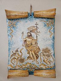 Pergamena in Ceramica di Caltagirone 