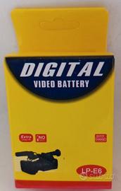 BATTERIA PER FOTOCAMERA CANON LP-E6 2650 mAh 7,2V