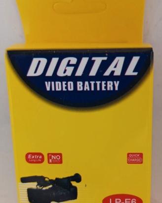 BATTERIA PER FOTOCAMERA CANON LP-E6 2650 mAh 7,2V