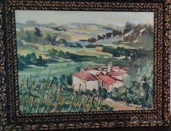 paesaggio collinare con vigna