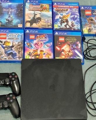 Ps4 slim 500gb -2 controller-7 giochi