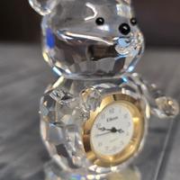 Orologio da tavolo in cristallo a forma di orsetto