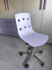 Sedia regolabile da scrivania in legno 