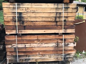 travetti ricavati da traversine ferroviarie