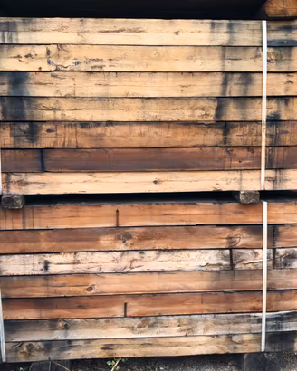 travetti ricavati da traversine ferroviarie