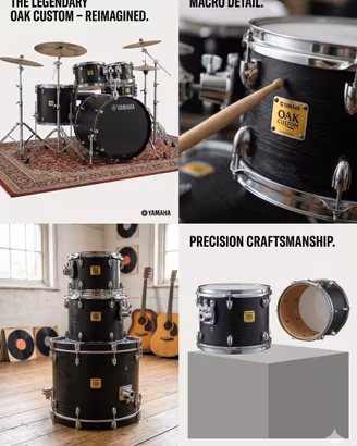 FUSTI YAMAHA OAK CUSTOM (MADE IN JAPAN) + CUSTODIE