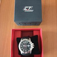 Orologio Chronitech con quadrante nero e datario