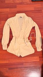 Tutina corta gialla donna. Comoda e scollata