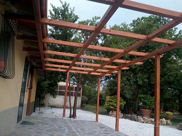 vetanda con copertura in plexiglas 