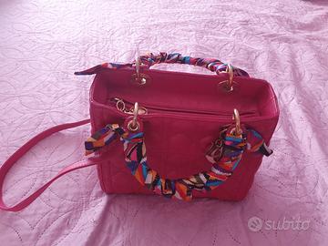 Medium bag Lady Dior pink