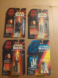 Lotto 4 Action Figure Star Wars con scatola
