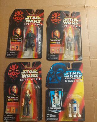 Lotto 4 Action Figure Star Wars con scatola