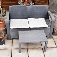 Salottino da esterno nero