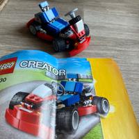 Lego creator 31030 go kart rosso con scatola