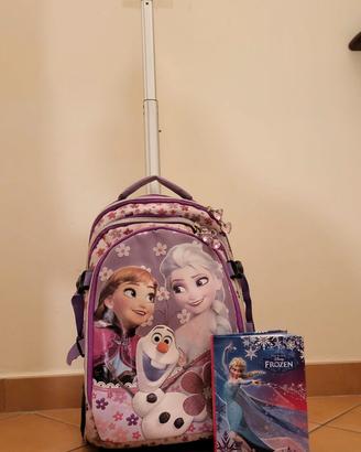 Big trolley zaino originale Disney Frozen + diario