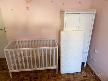 Lettino con materasso + Armadio bambini - IKEA