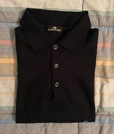 Maglione polo sportivo vintage in lana Il Granchio