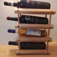 Porta bottiglie di Vino in legno (mini cantinetta)