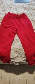 pantalone tuta Jordan rosso 