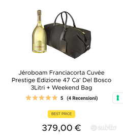 jeroboam 3l con borsa di Ca' del Bosco