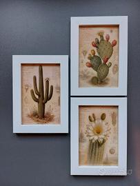 quadretti con stampe a tema botanico