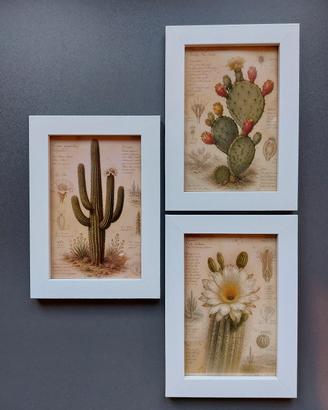 quadretti con stampe a tema botanico