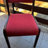Sedie rosse modernariato