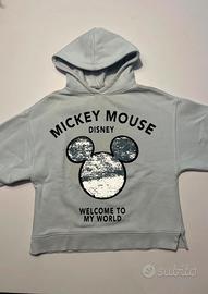 Felpa Azzurra Mickey Mouse Disney
