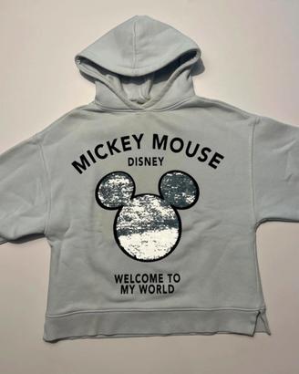 Felpa Azzurra Mickey Mouse Disney