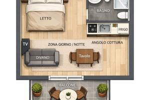 Monolocale in zona Navile