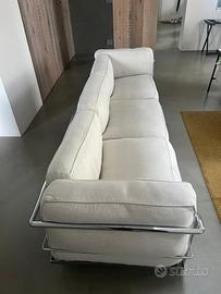 Divano cassina LC3 sfoderabile e poggiapiedi