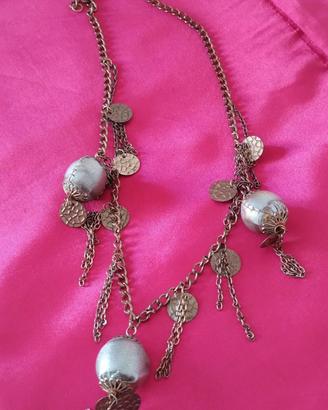 Collana vintage tonalità bronzo