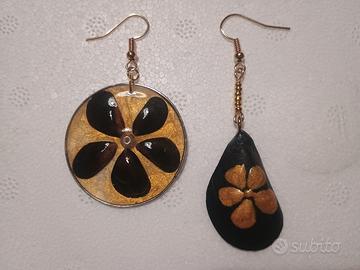 orecchini asimmetrici handmade 