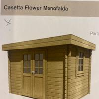 Casetta flower monofalda blockhaus