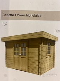 Casetta flower monofalda blockhaus