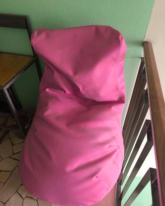 pouf poltrona sacco rosa pink 
