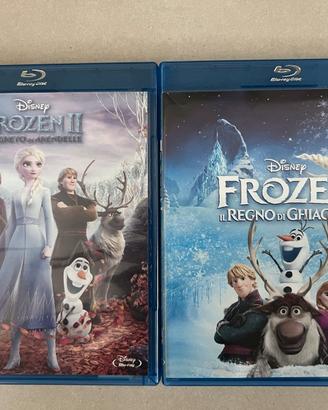 Frozen 1 e 2 Blu-ray Disney Regno di Ghiaccio