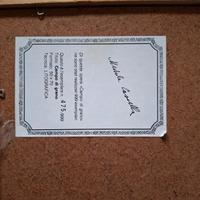 Litografie numerate Cascella con cornice e vetro