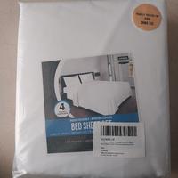 completo lenzuola francese microfibra nuovo