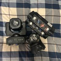 Set luci DJ - 3 teste mobili DMX |bundle o singole