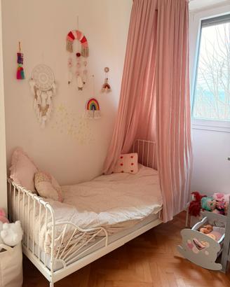 Baldacchino per letto bambina colore rosa