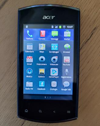 Smartphone vintage Acer Liquid Mini (modello E310)