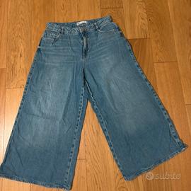 Jeans zara wide leg - modificati in sartoria