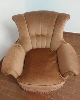Poltrona da salotto in velluto