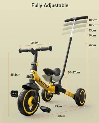 Triciclo 3 in 1 